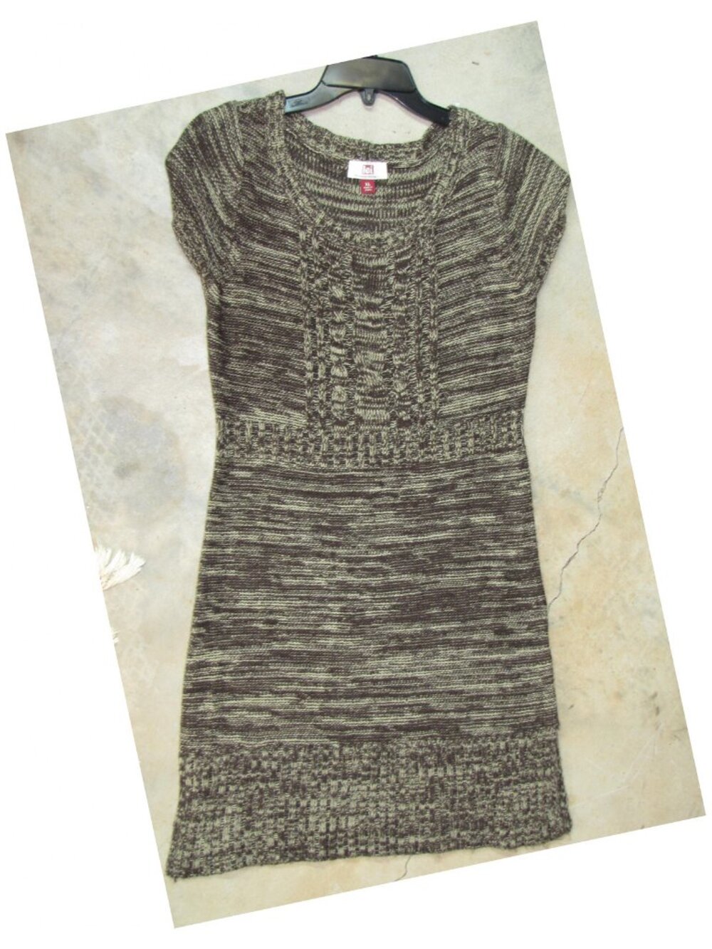 SALE! Acrylic Stretchy Brown Mini Dress